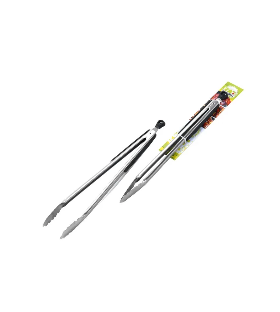 PINZA PER BARBECUE OMPAGRILL IN ACCIAIO CON SISTEMA DI BLOCCAGGIO 45 CM